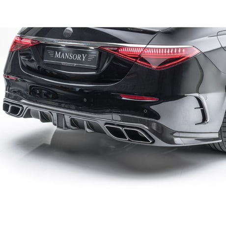 MANSORY ベンツ Sクラス W223 AMG-Line用 ディフューザーType-2 ブレーキライト付 カーボン マンソリー製