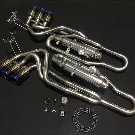 ベンツ Gクラス W463 G63用 ラウンド6本出口 可変バルブ付トルネードマフラー MIRACLE製 商品番号4086