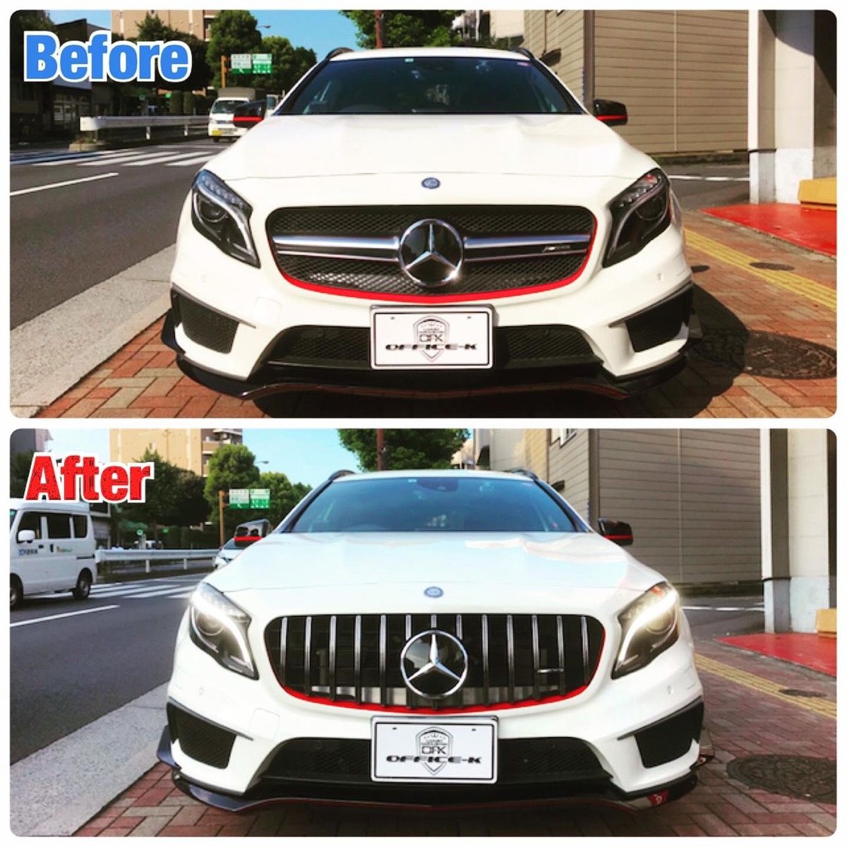 GLA X156 パナメリカーナ グリル クロームメッキ メルセデス・ベンツ GLA X156 パナメリカーナ グリル クロームメッキ メルセデス