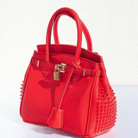 GLAMJAM　スタッズバッグ BOSS25 サイドONI×レッド×レッド×レッド　グラムジャム