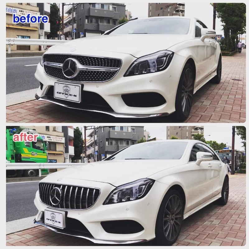 ベンツ CLSクラス W218/X218 後期 パナメリカーナグリル 縦フィン/GTR 