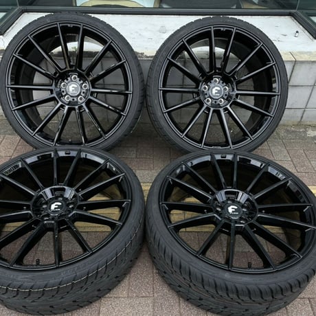 新品 ベンツ Sクラス W222/W221/W217 CLクラス W216 FORGIATO FLOW002 22インチ ブラック タイヤ付 フォージアート