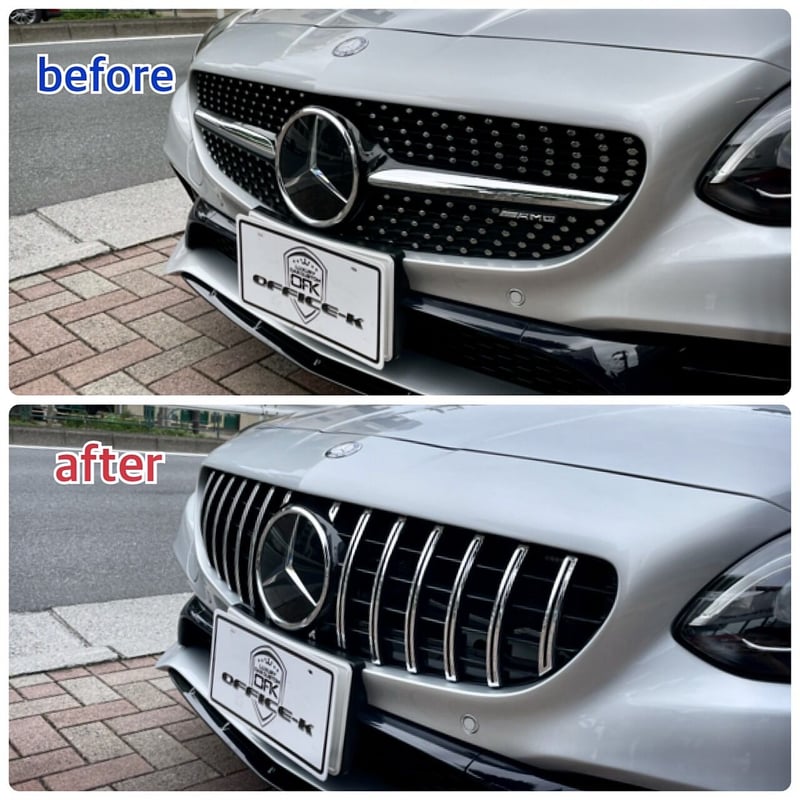Mercedes-Benz SLC R172 純正フロントダイヤモンドグリル 雅*俊様 BENZ SLK R172 純正本物AMG ダイヤモンドフロントグリル
