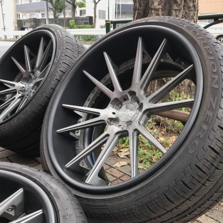 中古 BMW E71 X6用 SKY FORGED S211 スカイフォージド 22インチ タイヤ付 鍛造