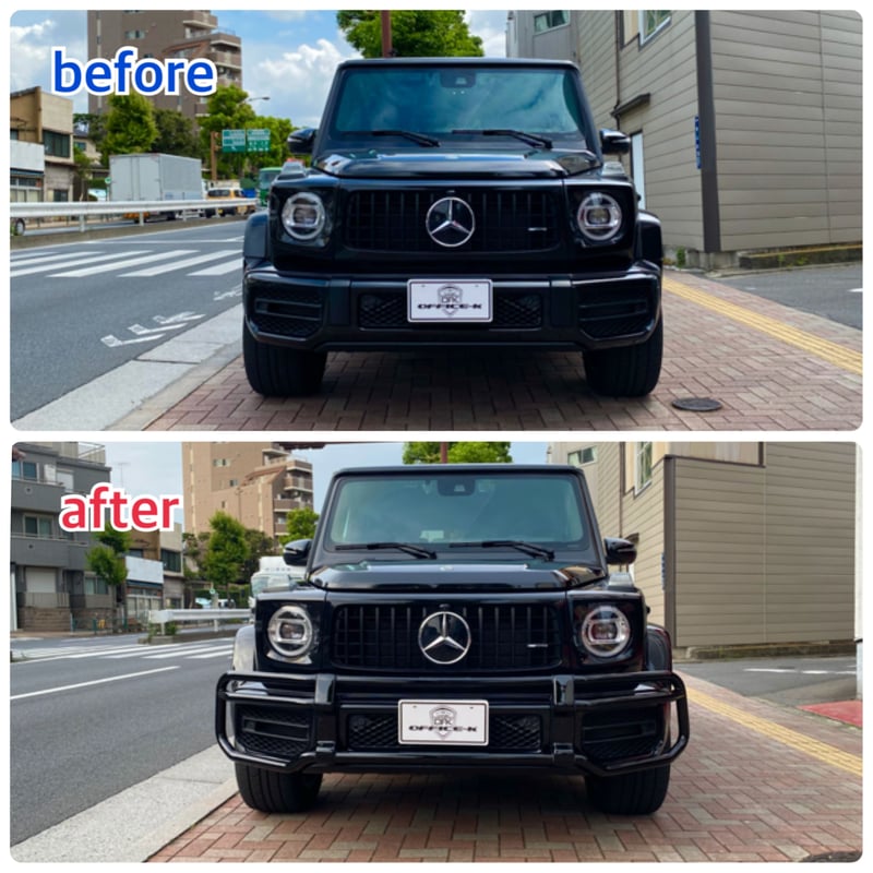 取付工賃込!! ベンツ Gクラス W463A G63用 バンパーガード