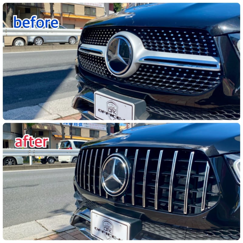 ベンツ GLEクラス W167 前期 AMG-Line専用 パナメリカーナグリル 縦