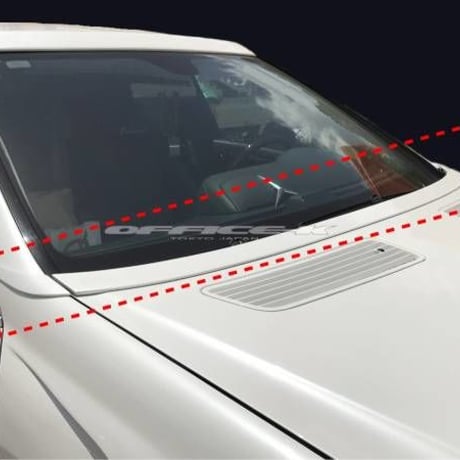 PLUS α ベンツ Sクラス W221 フロント ボンネットスポイラー エアロ/ボンスポ S400/S350/S500/S550/S600/S63/S65 3ピースSET