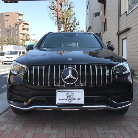 取付工賃込!! ベンツ GLCクラス X253 後期 AMG-Line専用 パナメリカーナグリル 縦フィン/GTR仕様 商品番号4533