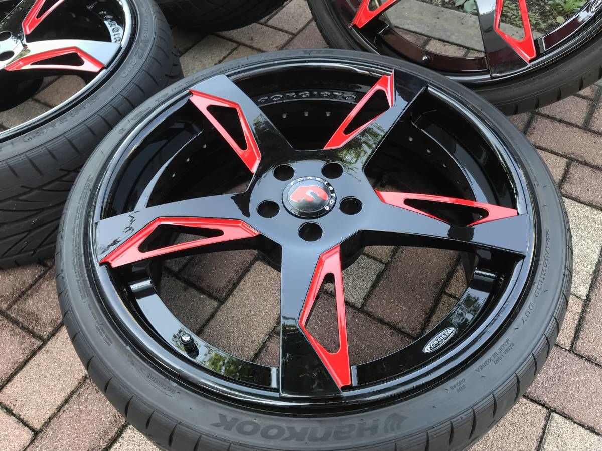 TSUYOSHIAMG社外品ホイール日本製ベンツW205 PCD112 再塗装 美品 黒 ベンツ Cクラス W205 純正 AMG 中古ホイール 4本 7.5J