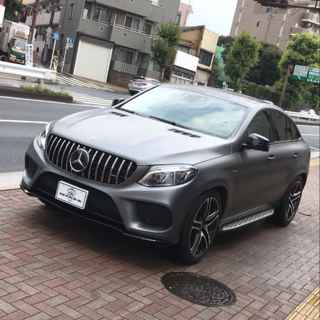 ベンツ C292 GLE43 フルラッピング施工 グレーメタリックマット