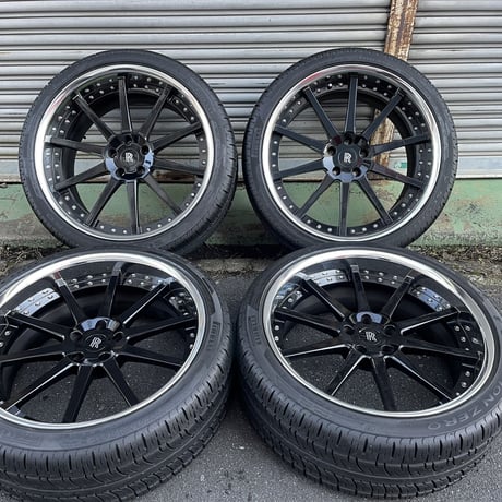 中古 ロールスロイス ゴースト/レイス/ドーン ハイパーフォージド HF-C10 22インチ セット ブラック RollsRoyce DAWN/GHOST/WRAITH PCD120