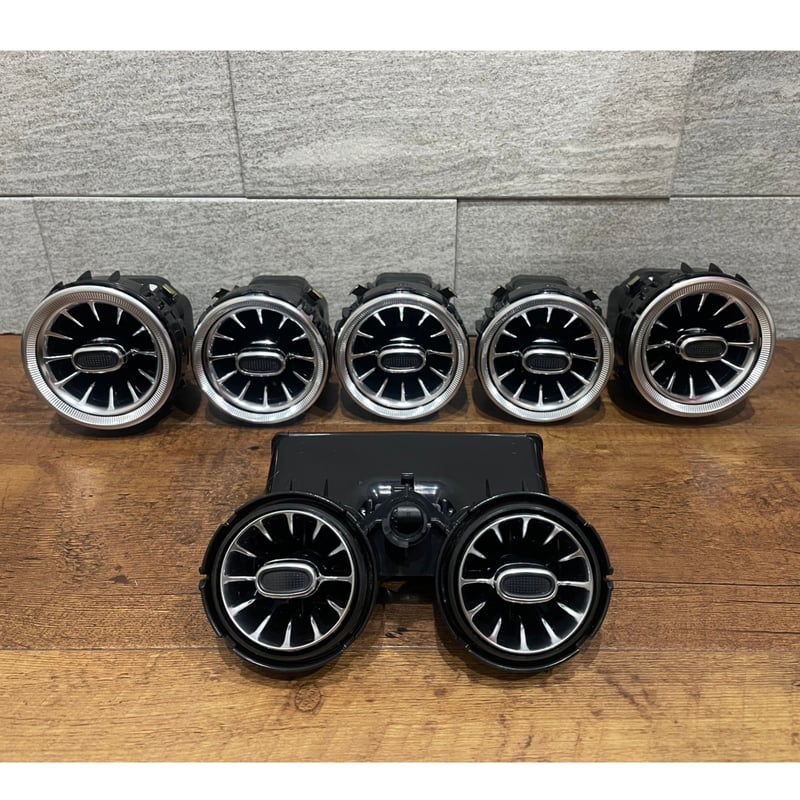 ベンツ Cクラス W205 前期 エアコンルーバーアンビエント 7PCS