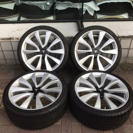 中古 テスラ モデル3 純正 20インチ タイヤ ホイール セット PCD114.3 TESLA MODEL3