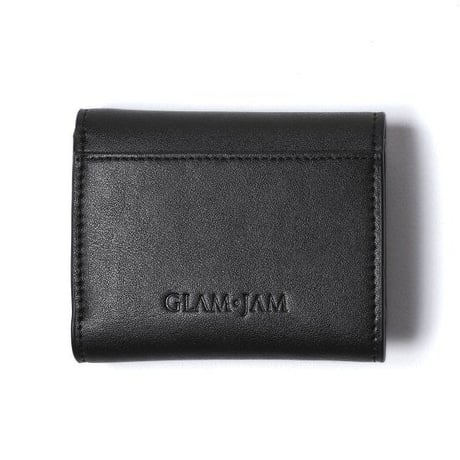 GLAMJAM スタッズコンパクト財布 エコレザーブラック×マットブラック×ブラック　 グラムジャム