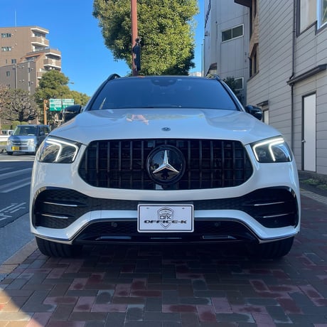 取付工賃込!! ベンツ GLEクラス W167 前期 AMG-Line専用 パナメリカーナグリル オールブラック 縦フィン/GTR仕様 商品番号4802T
