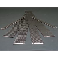 在庫処分品 ベンツ Sクラス W221 ロング/ショート共通 リアルブラックカーボンピラーモールパネル 商品番号1401