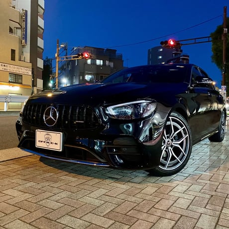ベンツ Eクラス W213 後期 スポーツバンパー用 パナメリカーナグリル ブラック 縦フィン/GTR/E53仕様 商品番号4579
