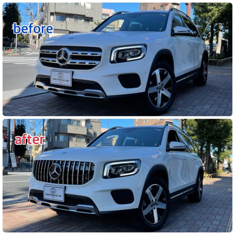 ベンツGLB200d 現行AMGライン車用　パナメリカーナグリル Mercedes-Benz ベンツ AMG 純正品 X247 GLB35 仕様 パナメ