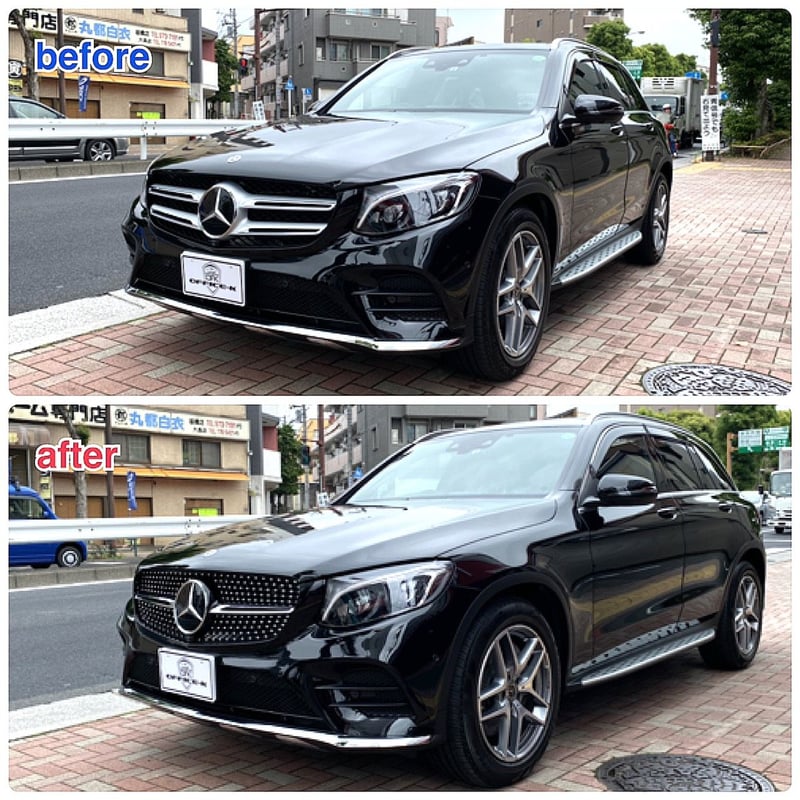 取付工賃込!! ベンツ GLCクラス X253 前期 ダイアモンドグリル 