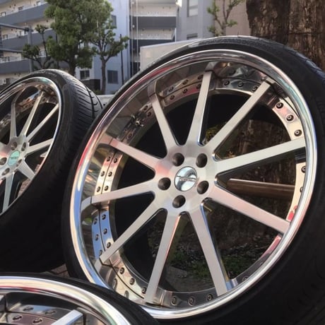 中古 ベントレー GT/GTC 2012-2018y用 ハイパーフォージド HF-C10 22インチ タイヤ付 鍛造