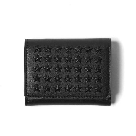 GLAMJAM スタッズコンパクト財布 エコレザーブラック×マットブラック×ブラック　 グラムジャム