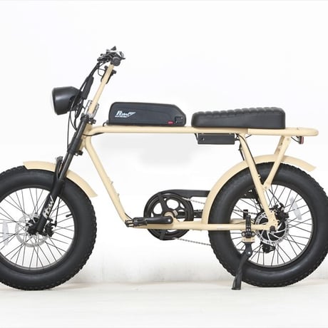 FLOW 電動アシスト ミリタリー 自転車 充電式 サンドベージュ 商品番号4637