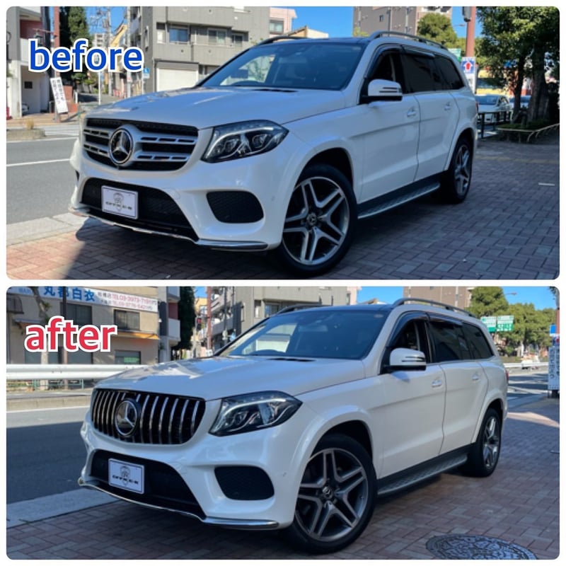 メルセデスベンツ☆GLクラス X166☆パナメリカーナグリル☆縦ライン・フィン☆ ベンツ GLSクラス X167 前期 パナメリカーナグリル オール