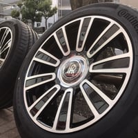 新品 ロールスロイス ファントム7 鍛造21インチ 新品タイヤ付  5/120 RollsRoyce phantom7 DHC ブラック/マシンド 4467+4468