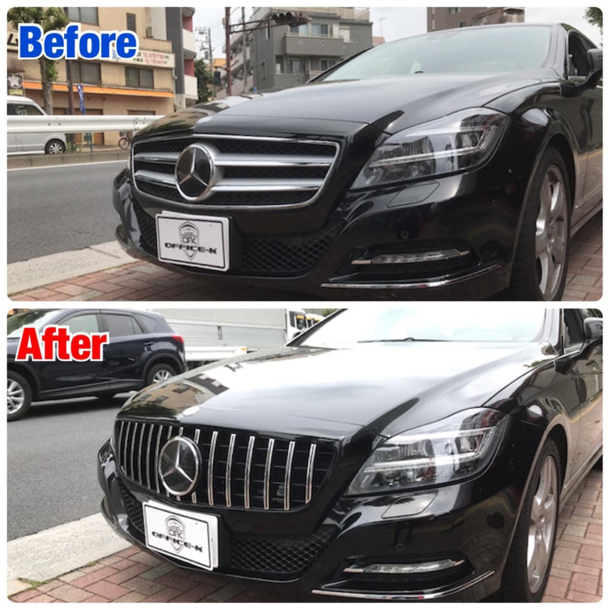 ベンツ CLSクラス W218/X218 前期 パナメリカーナグリル 縦フィン/GTR