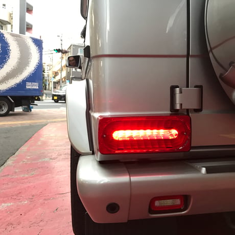 ベンツ Gクラス W463 クリスタル LEDテールレンズ レッド/クリアー 商品番号3853