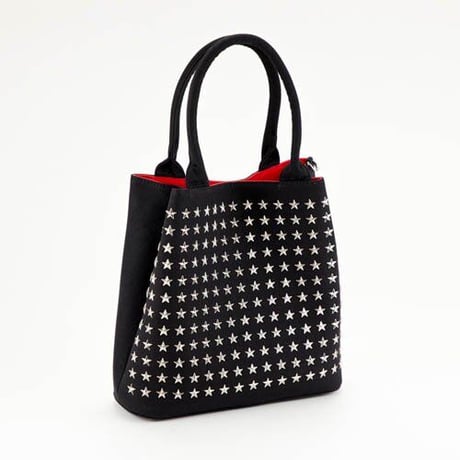 GLAMJAM スタッズバッグ　Gサイズ HOSHI×ブラック×シルバー×レッド グラムジャム