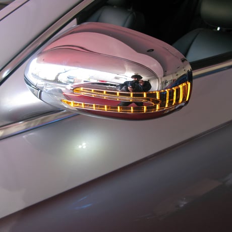 ベンツ CLクラス W216/C216 前期 アロースタイル  ミラーカバー クローム メッキ 商品番号2407