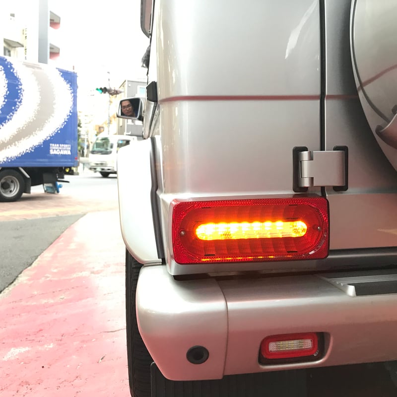 ベンツ Gクラス W463 クリスタル LEDテールレンズ レッド/クリアー