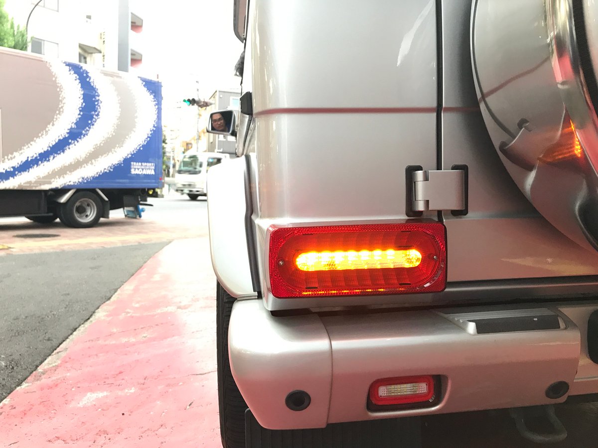 ベンツ Gクラス W463 クリスタル LEDテールレンズ レッド/クリアー