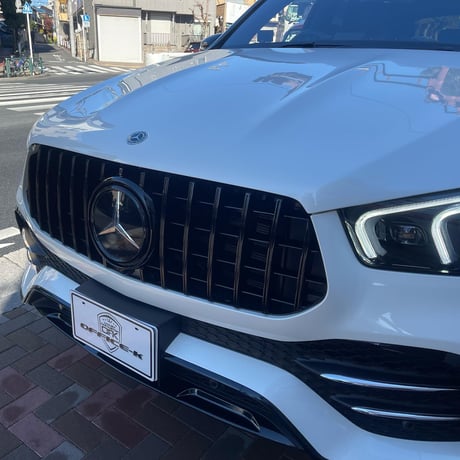 取付工賃込!! ベンツ GLEクラス W167 前期 AMG-Line専用 パナメリカーナグリル オールブラック 縦フィン/GTR仕様 商品番号4802T