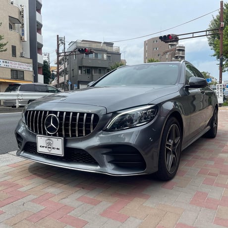 ベンツ Cクラス W205 後期 カメラ付用 パナメリカーナグリル 縦フィン/GTR仕様 商品番号4979-4484