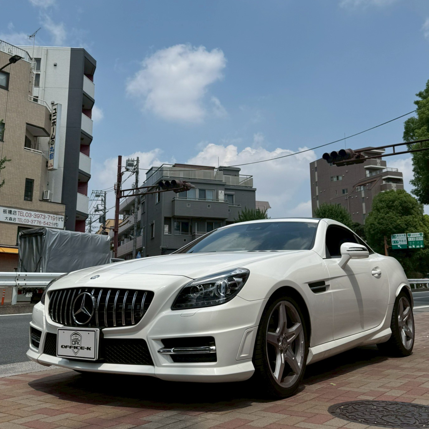 取付工賃込!! ベンツ SLKクラス R172 パナメリカーナグリル 縦フィン