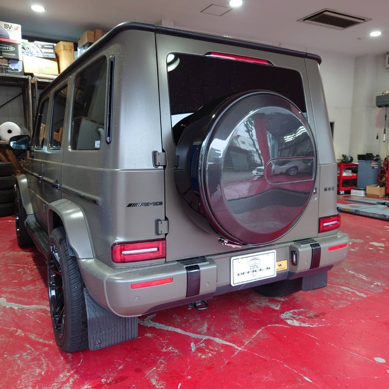 ベンツ ゲレンデ Gクラス W463 純正背面タイヤ カバーマグノナイトブラック