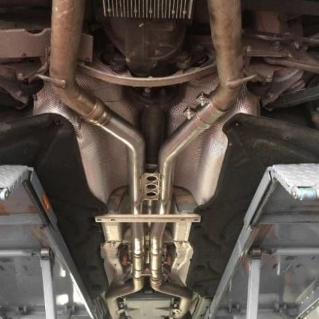 ベンツ Sクラス W221 AMG S63 前期 NAエンジン用 ストレートセンター Xパイプ DEVIL SPORTS 商品番号2870