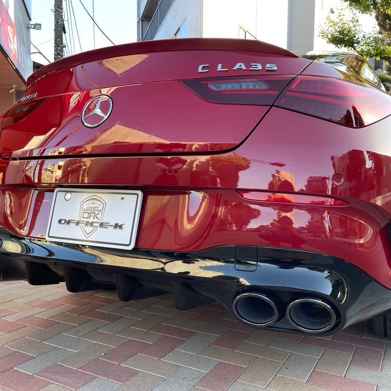 ベンツ CLAクラス C118 後期 AMG CLA35用 CLA45 ブラック マフラーカッ