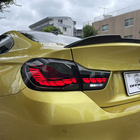 取付工賃込!! BMW 4シリーズ クーペ F32/F82 M4 前期用 後期GTSスタイル スモーク LED テール 商品番号4668