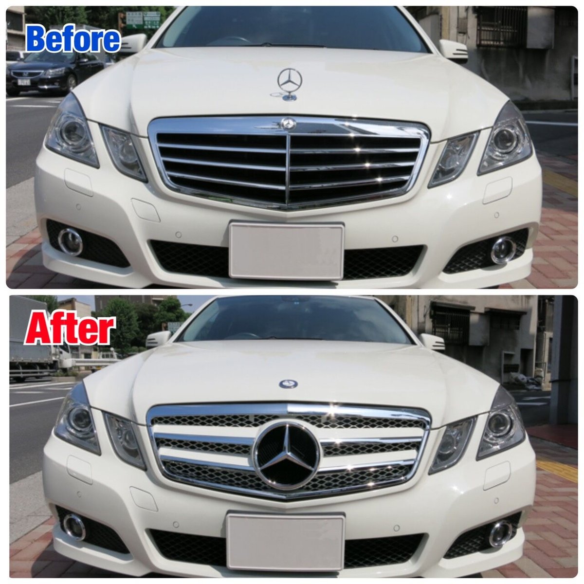 ベンツ Eクラス W212 前期 ビッグスターマーク クーペスタイル グリル ベンツ Eクラス W212 前期 ビッグスターマーク クーペスタイル グリル