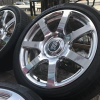 中古品 ロールスロイス 21インチ ホイールセット ゴースト/レイス/ドーン 純正品 7スポーク ポリッシュ RollsRoyce DAWN/GHOST/WRAITH PCD120