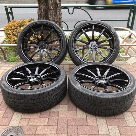極上中古 ベンツ Gクラス W463用 SKYフォージド S214 24インチ 鍛造 バリ山 ピレリタイヤ付