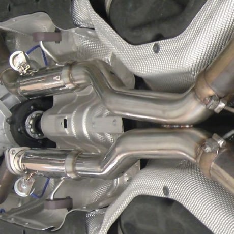 ベンツ MLクラス W164 AMG ML63 可変バルブ付 センターマフラー MIRACLE製 商品番号2498