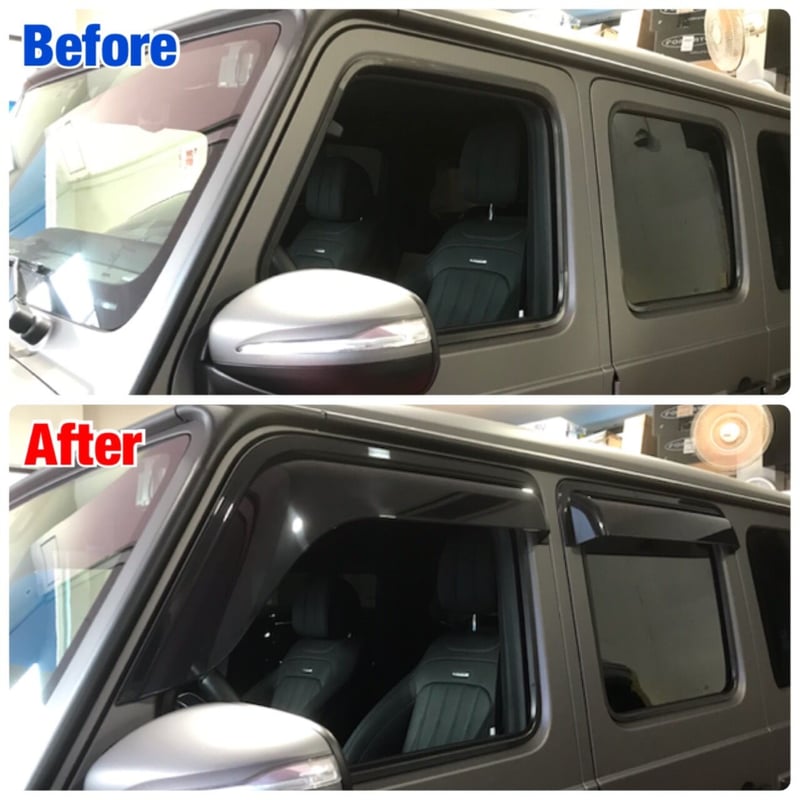 メルセデスベンツ Gクラス 4ドア用 サイドバイザー ドアバイザー 2台分 メルセデスベンツ Gクラス 4ドア用 サイドバイザー ドアバイザー