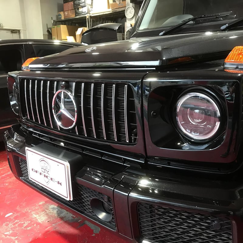 gクラス　W463フロントグリル、ライトカバーセット 03y- Gクラス W463 ゲレンデ | LEDヘッドライトカバーセット