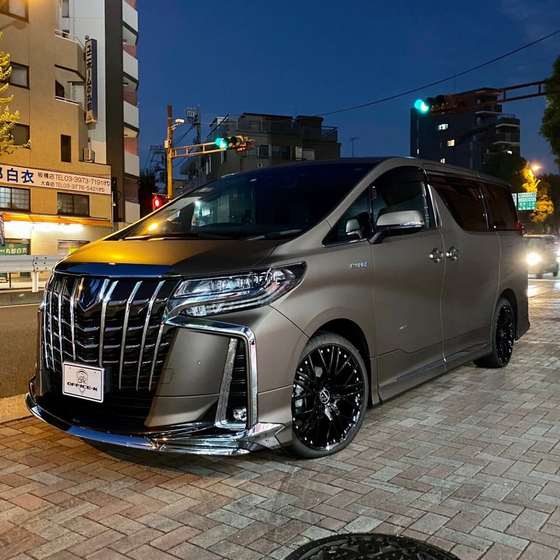 トヨタ 30 アルファード フルラッピング施工 マットブラウンメタリック