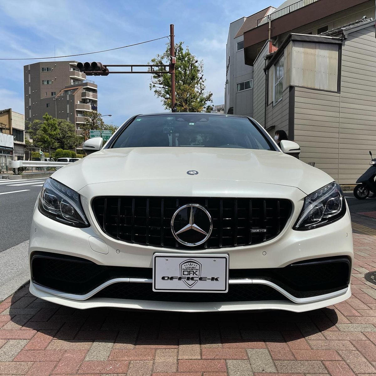 ベンツ Cクラス W205 前期 AMG C63専用 パナメリカーナグリル