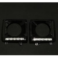 ベンツ Gクラス W463 2013yスタイル LEDデイライト カバー 197 オブシディアンブラック 商品番号3473